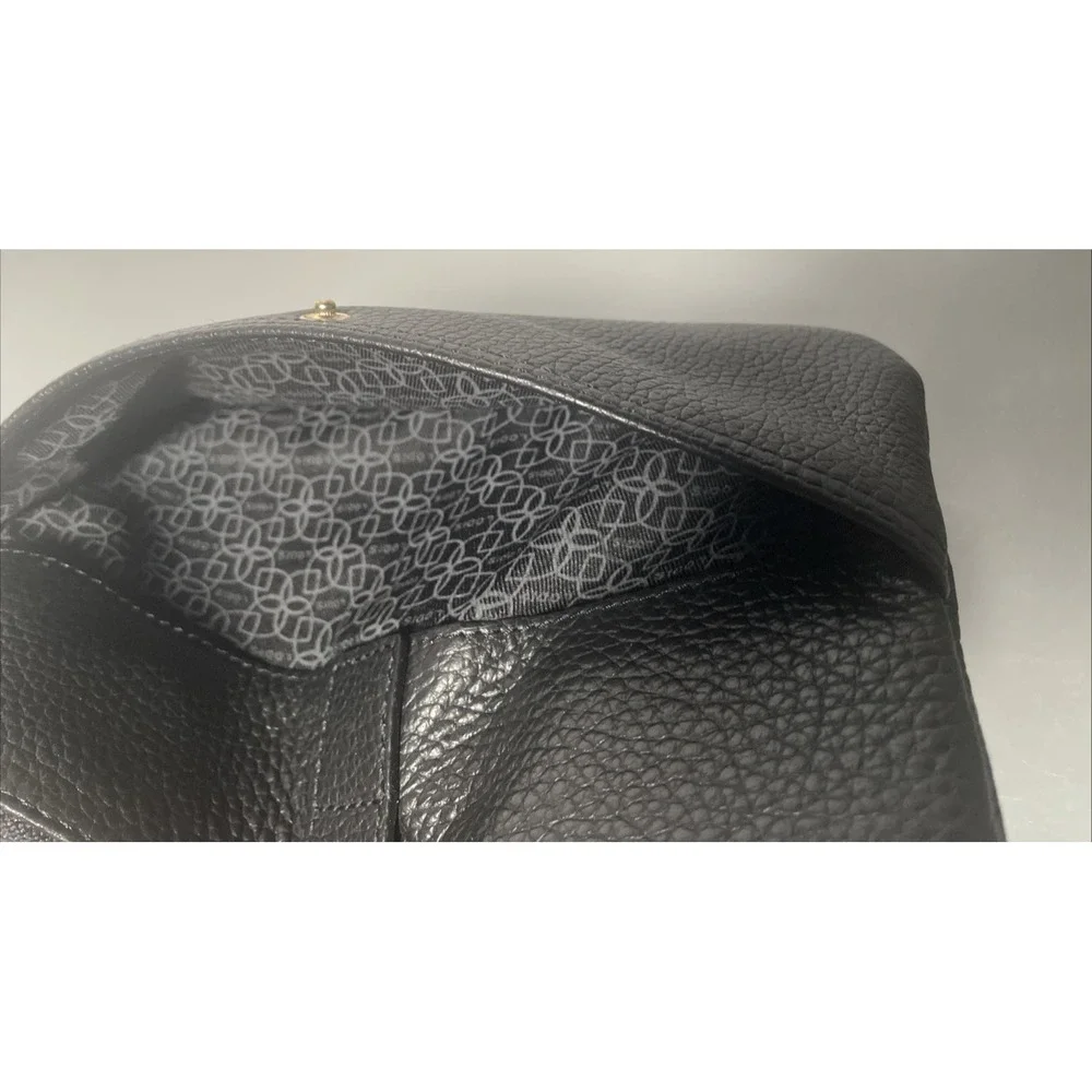 Lodis Black Pebbled Leather Wristlet Wallet - Picture 8 of 11